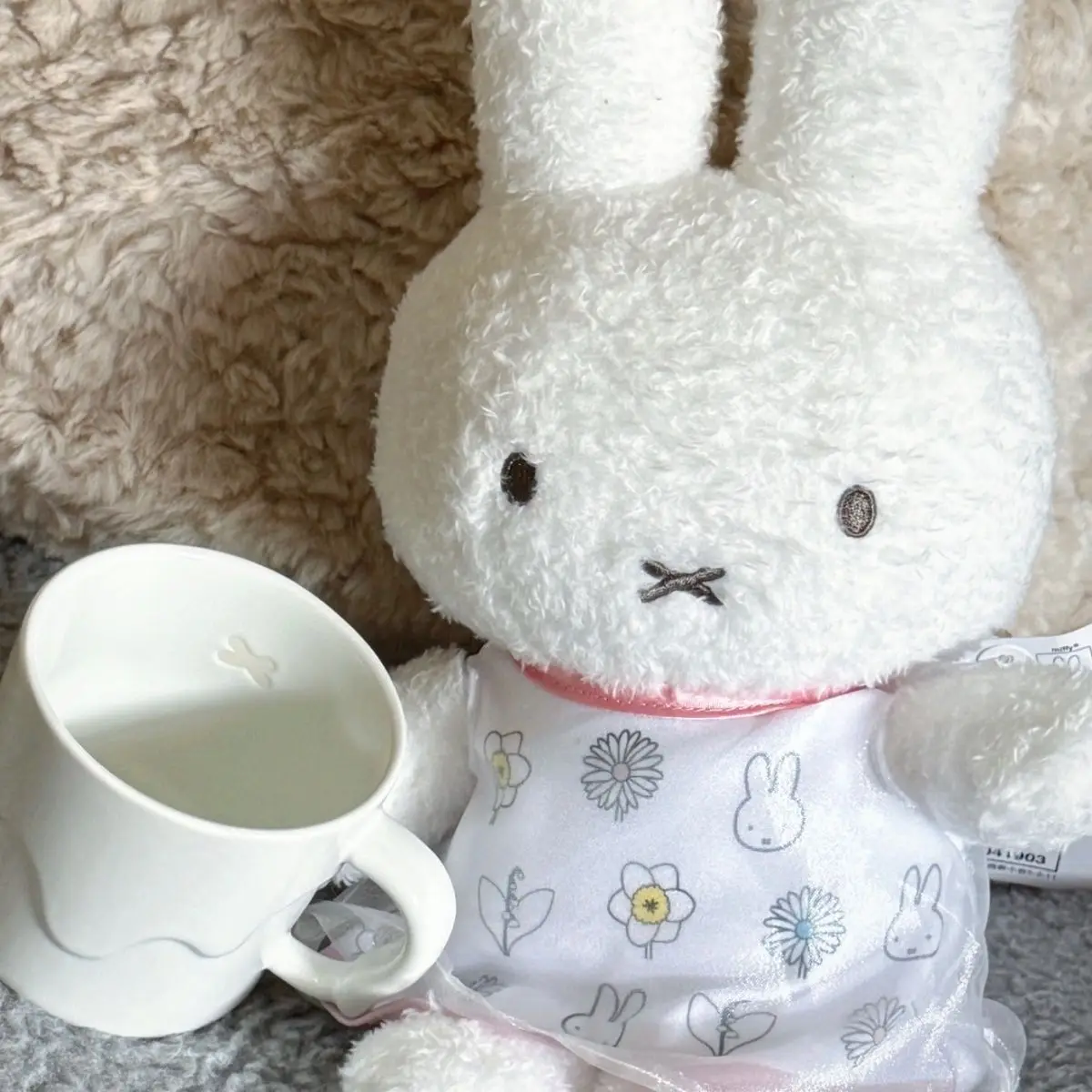 Anime New Style Miffy Gauze Skirt Plush Toys Cute Appease Chinese Valentine's Day Doll Gift Lovely Kawaii Interesting Soft Sweet