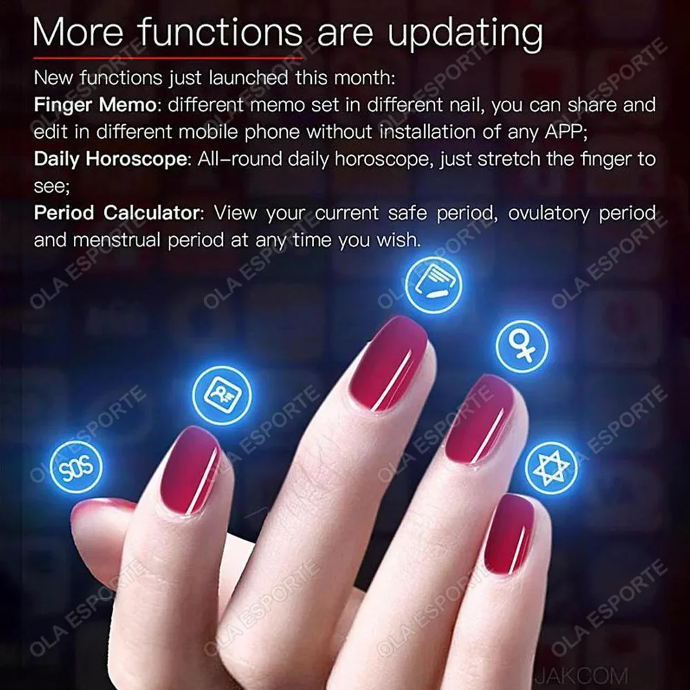 N3 Super Value Smart Nail Nieuwe multifunctionele chip Intelligente nagel Geen lading vereist NFC Smart Wearable Gadget SOS Virtueel oproep