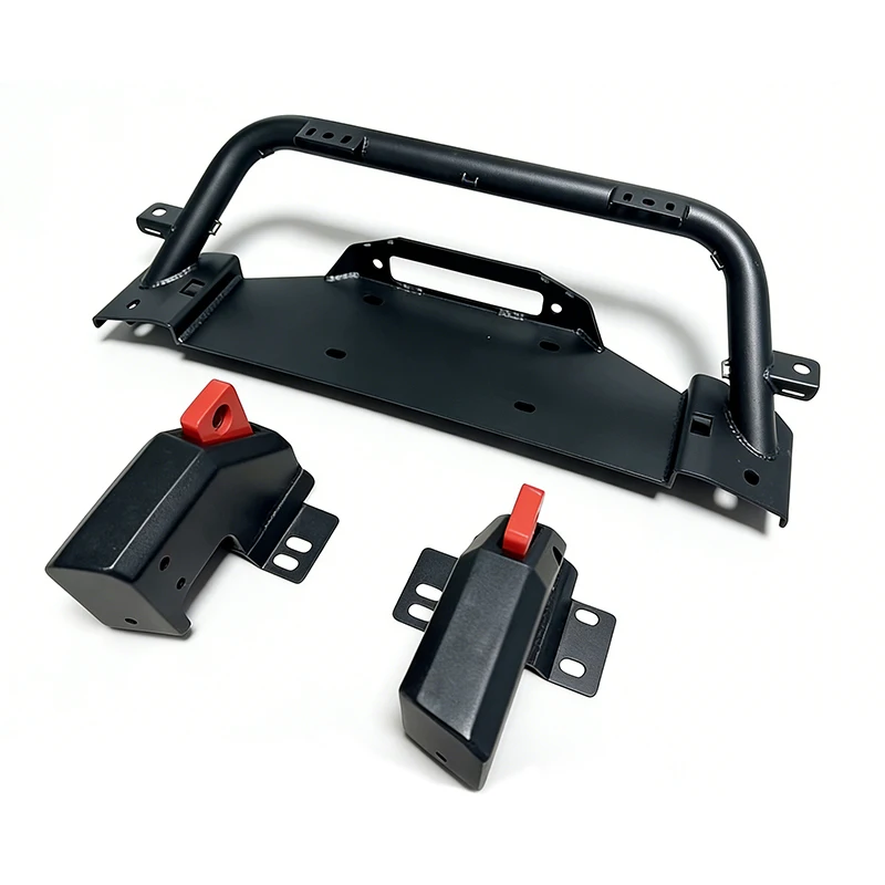 4x4 Accessories Manganese Steel Front Bumper Winch Bracket With Bull Bar For Ford Bronco 2021+ view 2