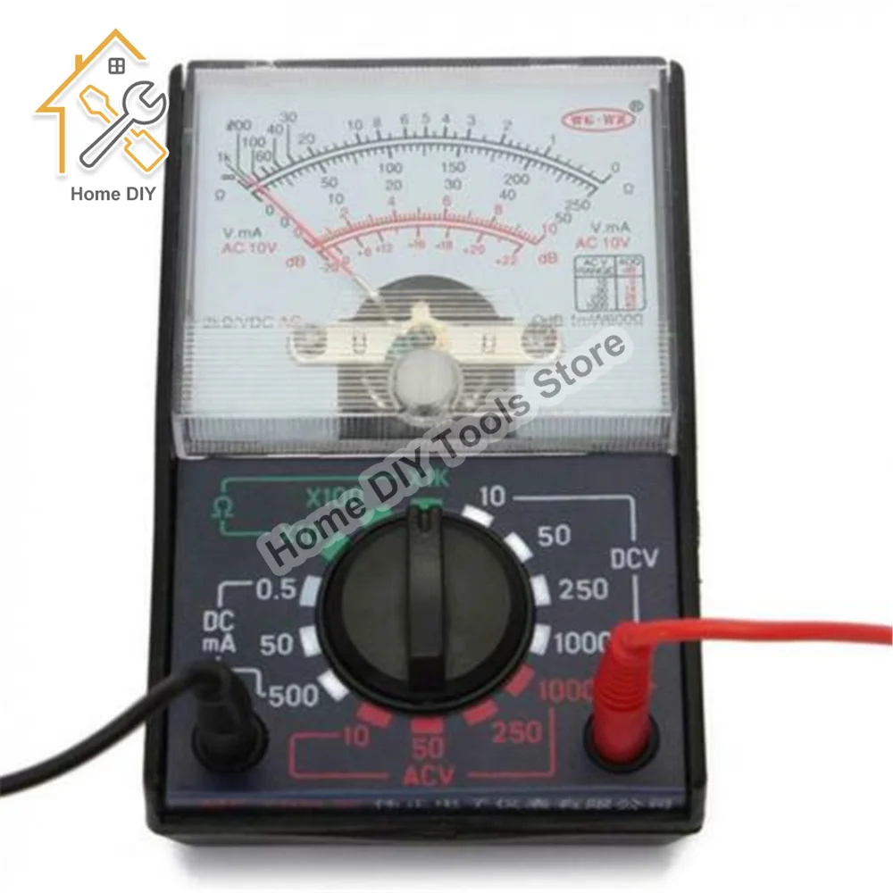 MF-110A MINI multimetro portatile elettrico analogico Multitester voltmetro amperometro AC / DC tensione corrente OHM Multi Meter Tester