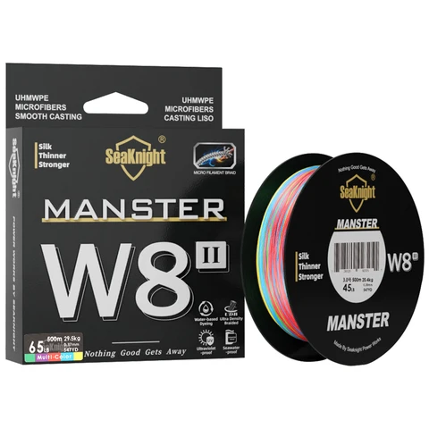SeaKnight MONSTER W8 II плетеная леска 15-100lb для рыбалки