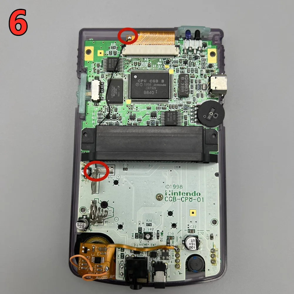 2.6 inches GBC IPS LCD And New Shell for Nintendo Game Boy Color/GBC.Support Pixel Display. No Need To Cut The Shell.