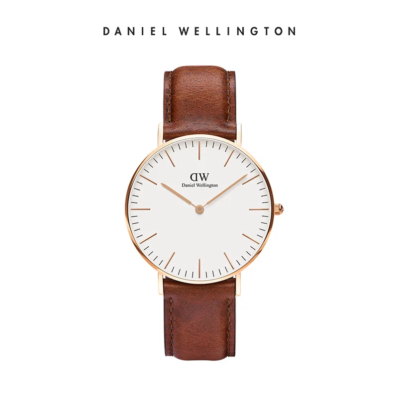 Daniel Wellington Original Classic 36mm Quartz Watches Men Women Leather Strap Rose Gold Silver Wristwatch StMawes Sheffield