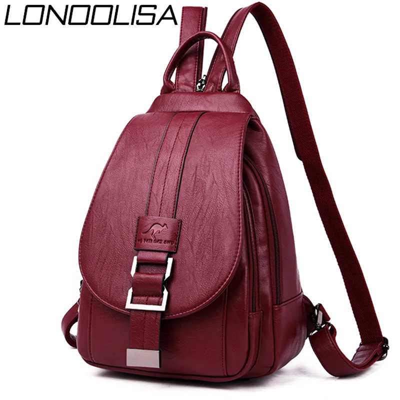 Genuine Brand Travel Backpack Women Soft Leather Shoulder Bags For Women 2021 Designer School Bags For Teenage Girls Mochilas