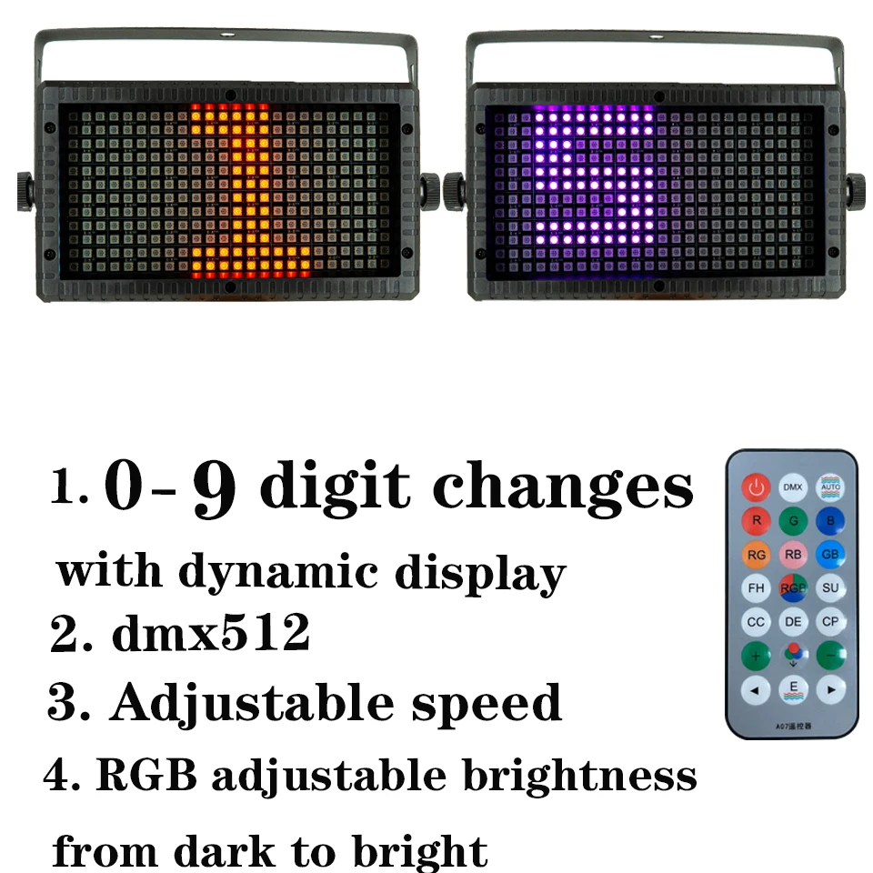 GOTSTAGE LED Strobe Flash Light Sound Control Activated Speed Adjustable Stage Disco DJ Home Party Ktv Wedding Lighting Effect