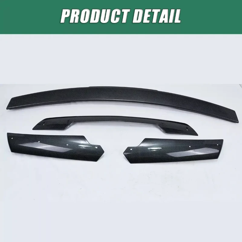 Carbon Fiber Pattern Rear Trunk Lip Wing Spoiler For Chevrolet Corvette C7 2014~2019 Z06 Stage 3 Rear Trunk Lid Spoiler Car Spoilers Lip
