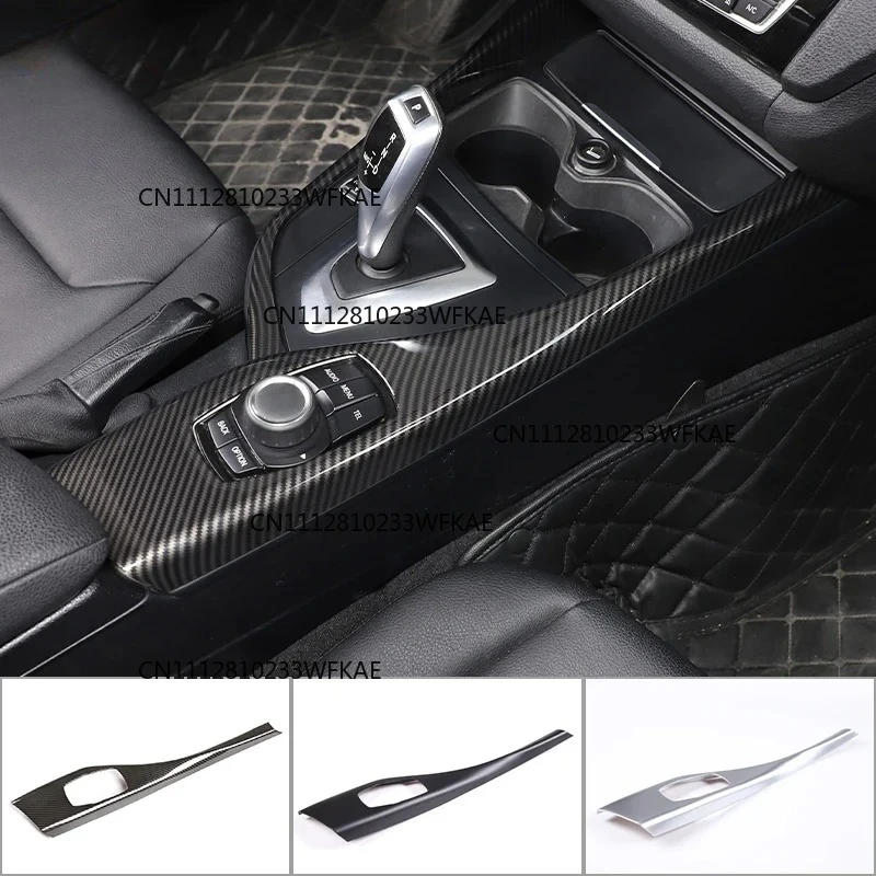 For BMW 1 2 Series F20/21/22/23 116I 118I 2012-2019 ABS Carbon Fiber Multimedia Button Panel Cover Sticker Car Accessories