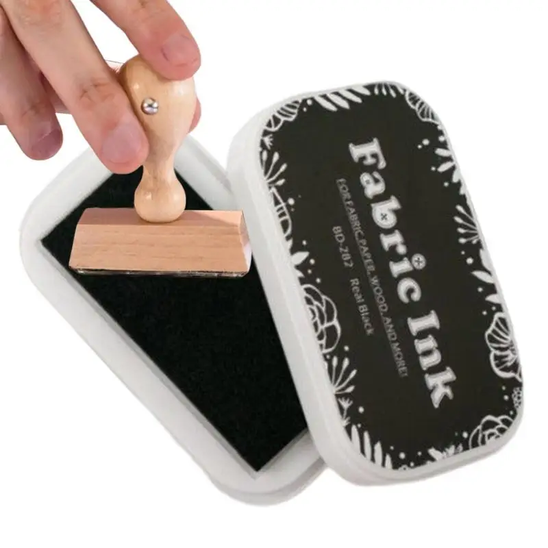 Craft Finger Water Soluble Ink Pads For Fabric Washable Quick Dry Safe For Kids Portable For Card Making Rubber Stamps