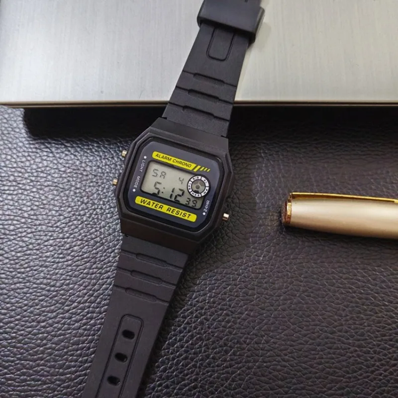 Women's Square Multi Functional Digital Timing Outdoor Sports Watch Cold Light Electronic Watch view 2