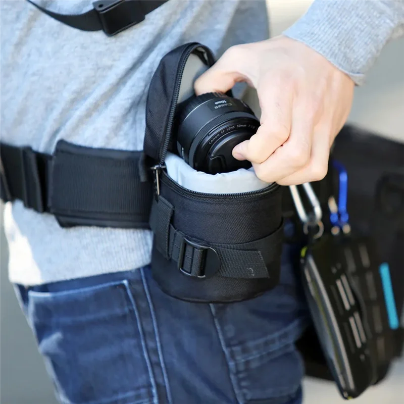 Чехол для объектива камеры, походный и велосипедный ремень для хранения штативов, объективов камеры для фотосъемки на открытом воздухе, пеших прогулок и велоспорта