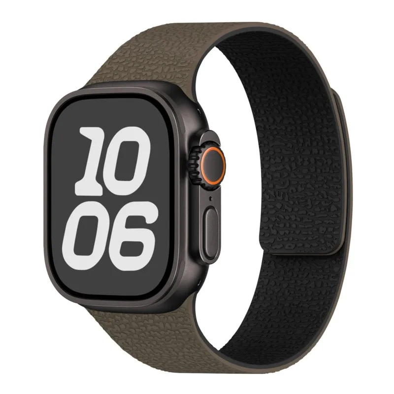 Armband für Apple Watch Bänder 40mm 44mm 46mm 45mm 49mm 41mm Magnetisches Silikon-Armband iWatch Series 10 SE 9 8 Ultra 2 3 11