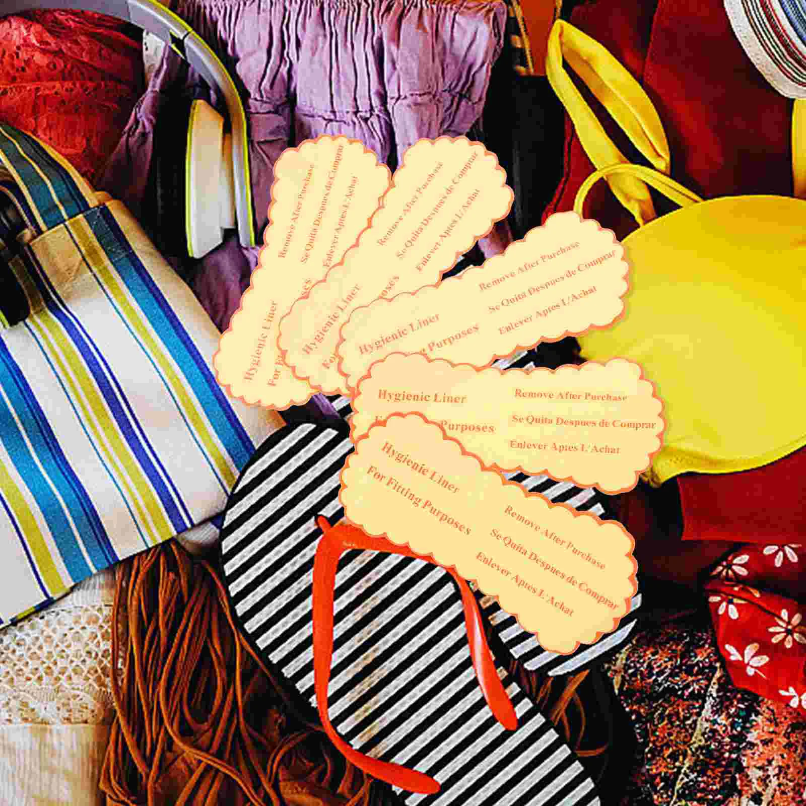 Hygienic Swimsuit Label Sticker Clear Stickers For Underpants Protective Panties