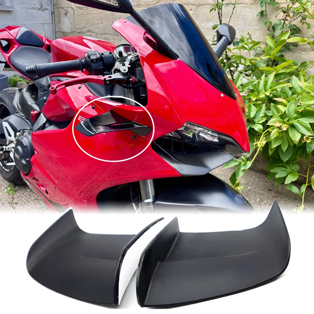 For Ducati Panigale V4 V2 959 1198 1199 1299 R S 899 Winglets Aerodynamic Wing Spoiler Cover Fairing Side Panel Accessories Moto