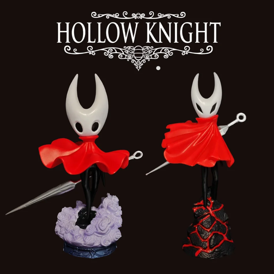 Hollow Knight-Kit de juego de tres espadas para garaje, figura de acción, modelos de Pvc de escritorio, decoraciones de chasis, regalos exquisitos de moda para niños