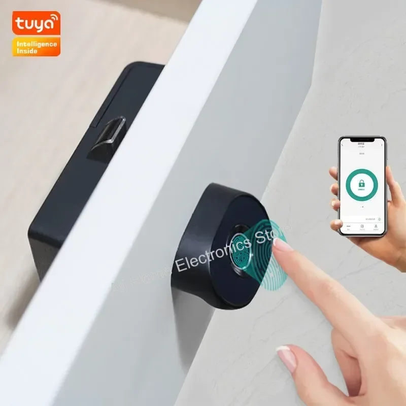 Tuya Smart Home Biometrisches Fingerabdruckschloss Schublade Elektronisches Schloss Privatsphäre Dateispeicherung Keyless Residential Security