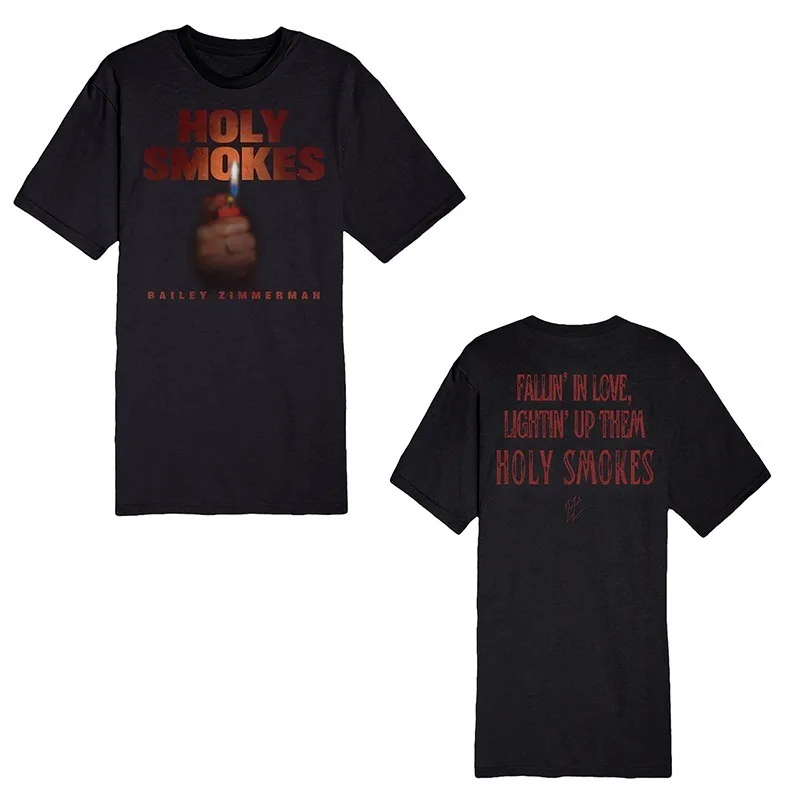 Bailey Zimmerman Merch Unisex T-shirt Men Short Sleeve Tops fashion Tee Clothes Causal Y2K Tops