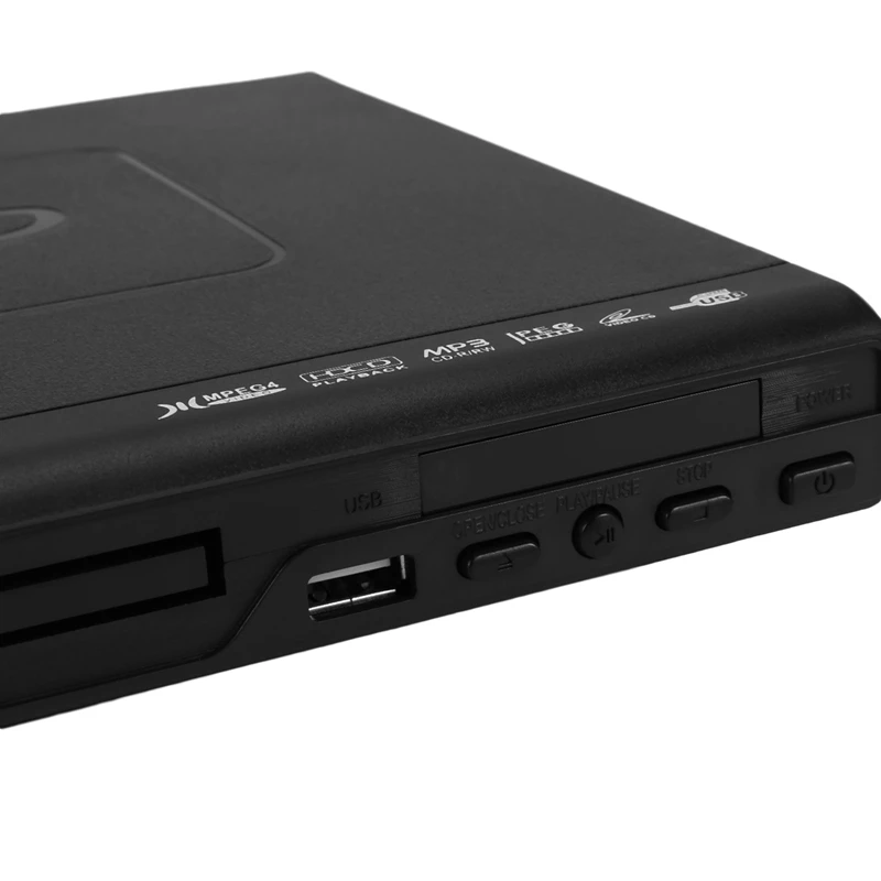 Portable DVD Player For TV Support USB Port Compact Multi Region DVD/SVCD/CD/Disc Player With Remote Control, Not Support HD