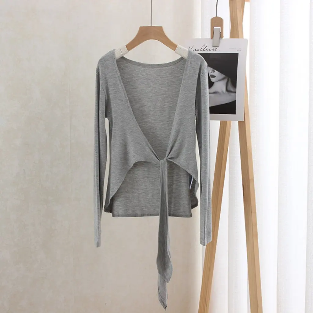 

Women's Modal Strap Cardigan Spring Summer Pure Desire Sun Protection Shawl Coat Blouse Waistcoat Gentle Design