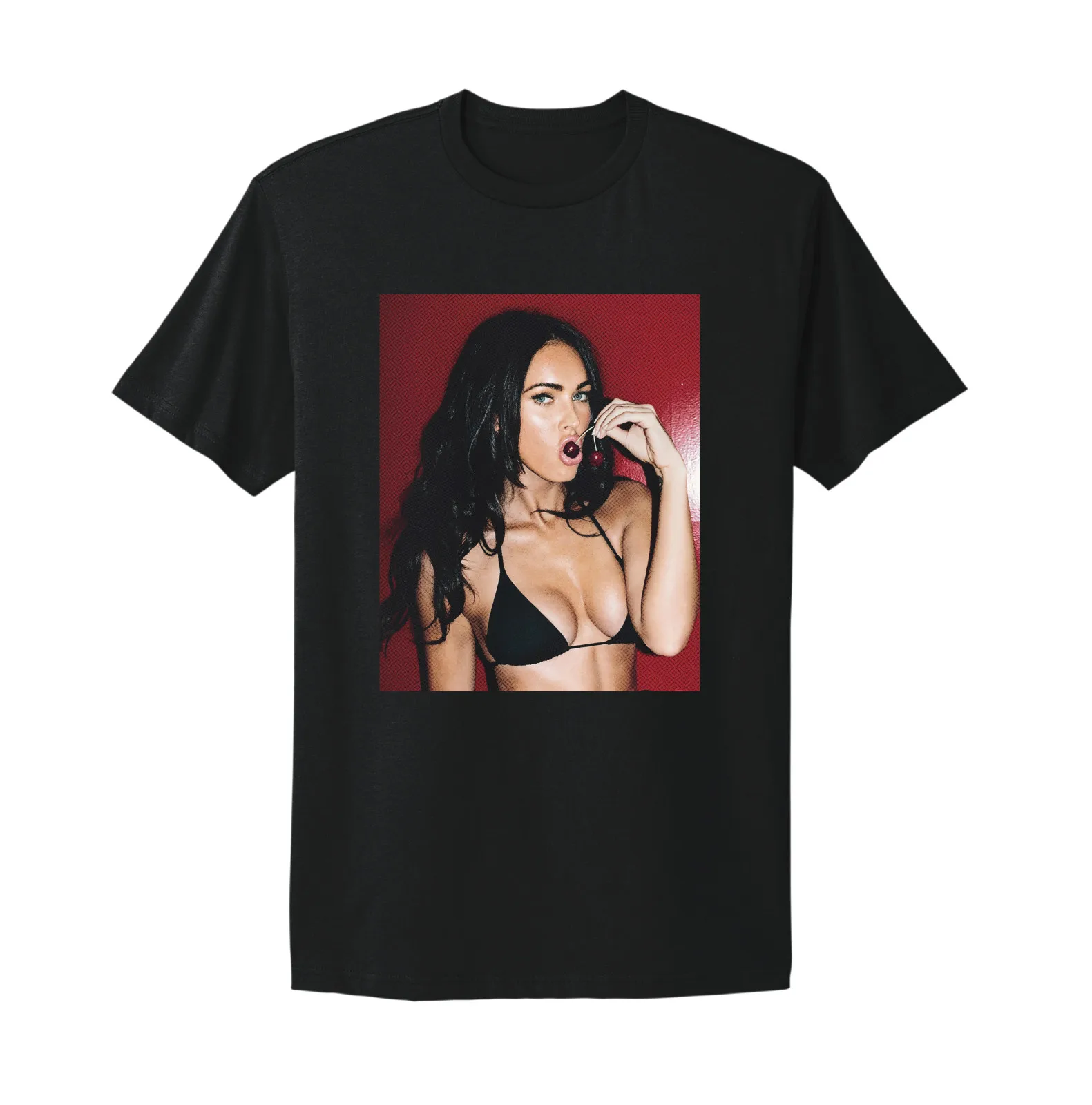 تي شيرت ميغان فوكس للجنسين، تي شيرت برسومات ملصق ميغان فوكس #1