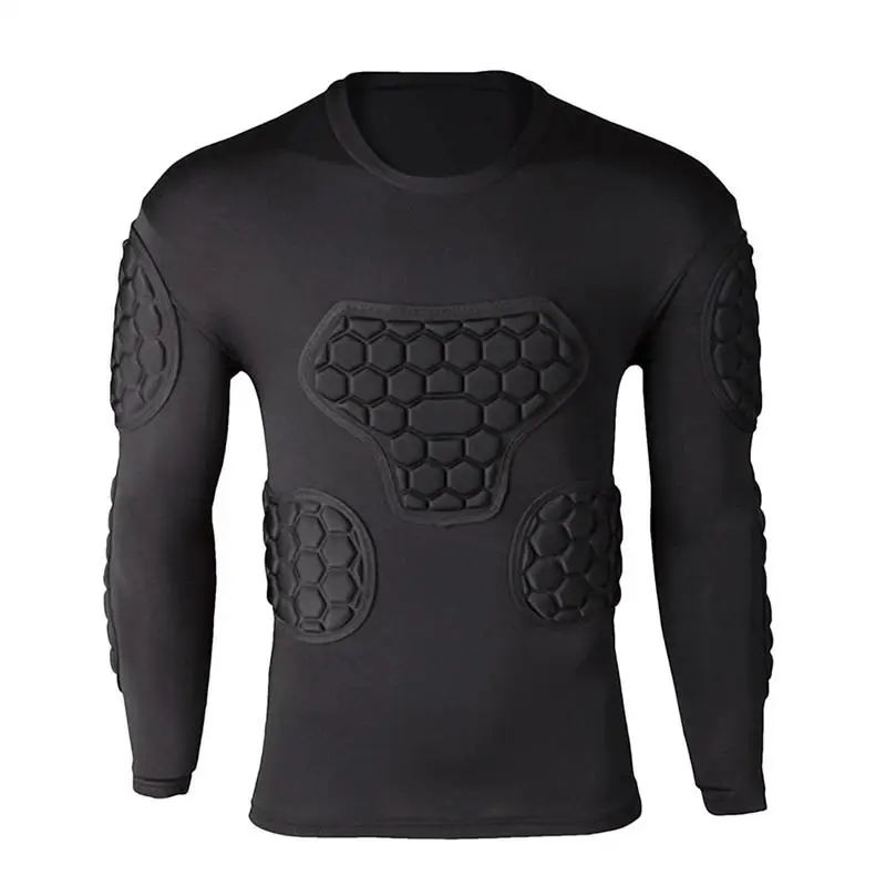 Protección de seguridad deportiva, equipo grueso, camiseta de portero de fútbol, camisetas de fútbol con codo para exteriores, chaleco Protector