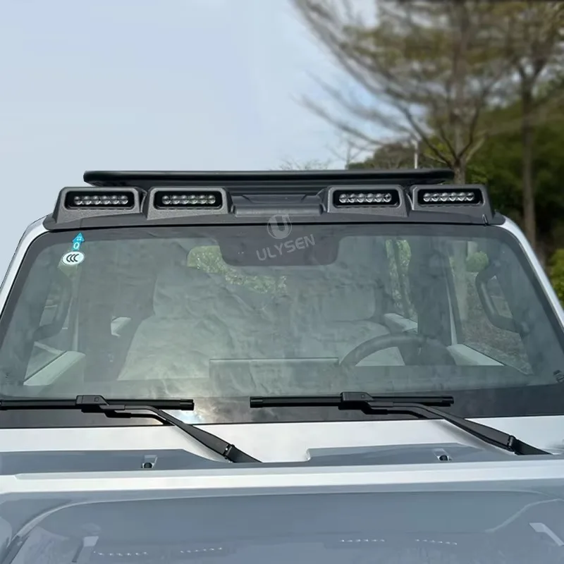 Roof LED Spotlight & 4-Eye Spoiler Light for Chery ICAUR V23, Off-Road Auxiliary Driving Light Modification