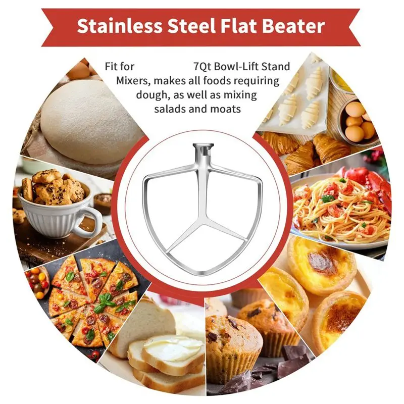 [B25B!】 Kitchenaid Mixer Attachments Kitchenaid Paddle Attachment Stainless Steel Kitchen Aid Attachments
