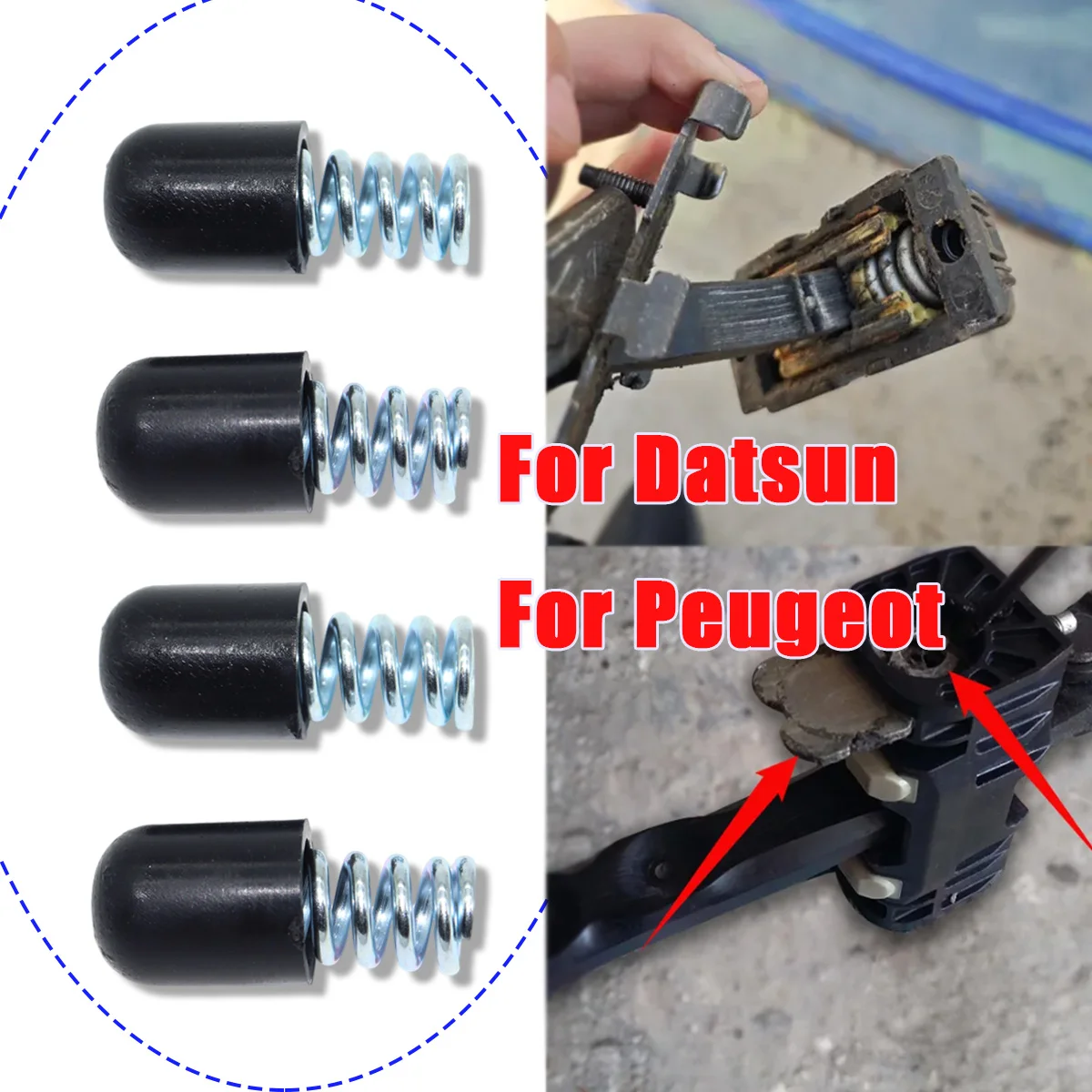 For 2 Door Car Door Check Strap Repair Kit Stopper Damping Spring Limiter For Datsun Mi-DO on-DO 2195 Peugeot 508 8D BOXER 250