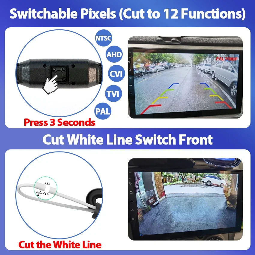 170 Degree AHD 1080P Car Rear View Camera For Ford Mondeo Fiesta S-Max 2007~2009 2010 2011 Reverse Vehicle Monitor Accessories view 4