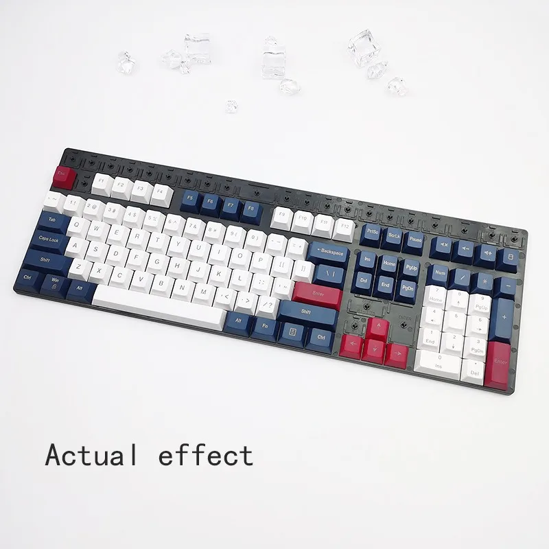 126 Keys Cherry Keycaps for MX Switches GMK67 GMK87 Gaming Mechanical Keyboard ISO Layout Minimalist Key Caps Keyboard Keycaps