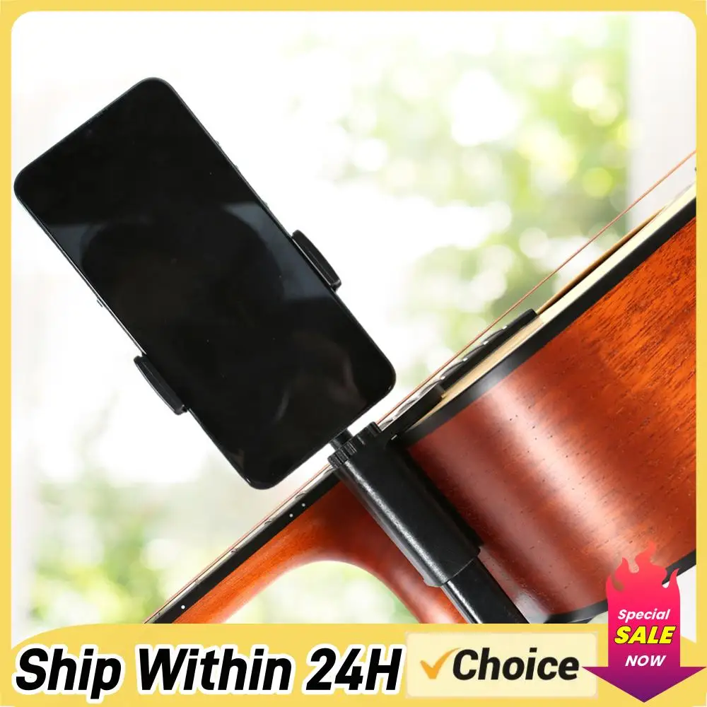 

Guitar Phone Holder Hands-Free Guitar Stand Holder Multi-Purpose Guitar Camera Clamp for Recording Video-Calling Streaming