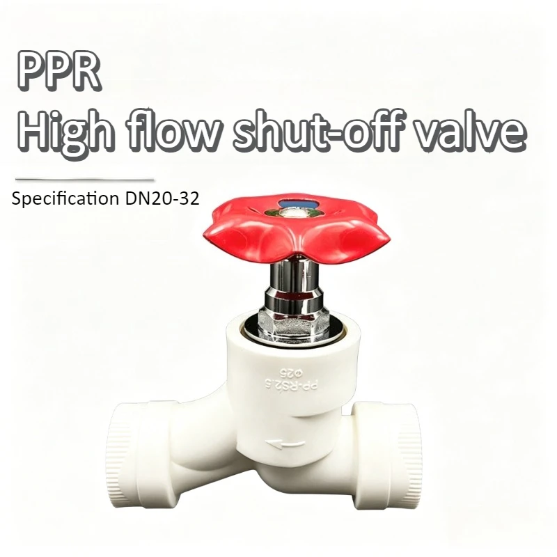 PPR Lifting S-type Globe Valve High Flow Hot Melt Iron Handwheel Straight Through Gate Valve Water Pipe Fittings