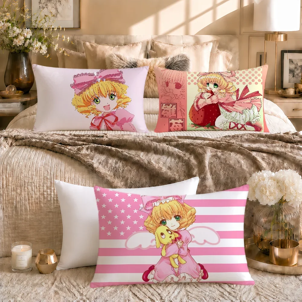 Anime Cute Moe R-rozen Maiden Hinaichigo Cushion Cover Soft Rectangle Home Sofa Living Room Decor Dorm Bed Hogar Pillowcase Gift