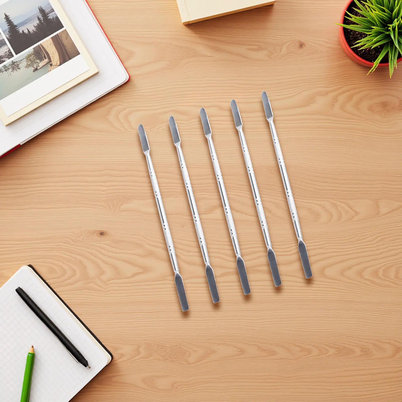 5Pcs Professional Spudger Set Stainless Steel Pry Tool for Phone Repair Tablet Disassembly Laptop Maintenance Compact