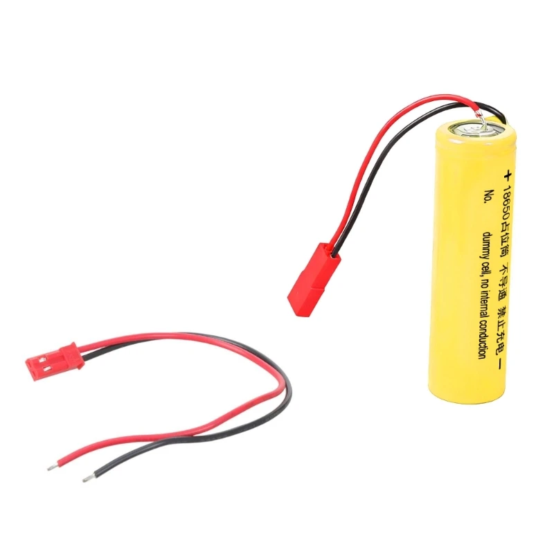 18650 Battery Placeholder 0V Dummy Battery Adapters Housing Shell JST input Cable for LED lights Small Fan