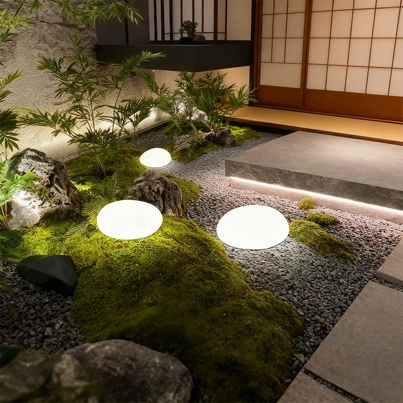 

Солнечный декоративный светильник, матовый садовый фонарь, уличный водонепроницаемый, энергосберегающий, в форме гальки, для газона, для дома и сада