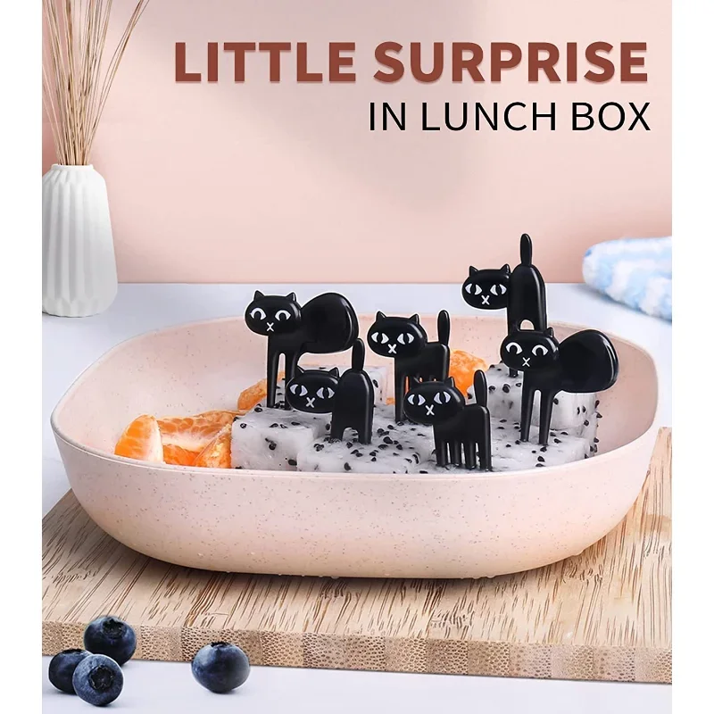 Animal Fruit Fork Set Cartoon Food Picks Snack Cake Dessert Food Stick Toothpick for Kids Bento Box Accessories Child Tableware