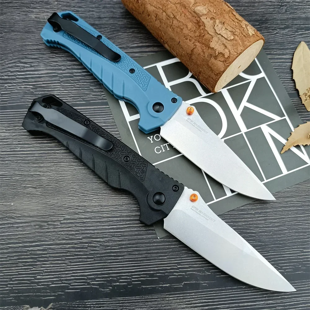 Outdoor Hunting BM Adira MagnaCut Folding Knife Pocket Knife Drop Point CPM MagnaCut Steel Blade Fishing Tactical Knife EDC Tool