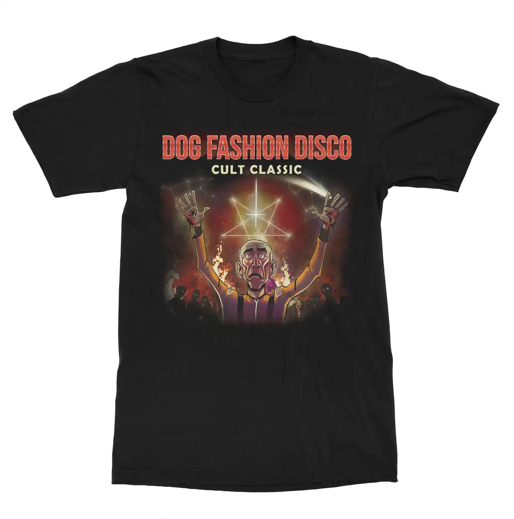 New Dog Fashion Disco Band Graphic Cotton Shirt Unisex Summer Short Sleeve Fashion Brand Tee Luxury Casual Vintage Tees