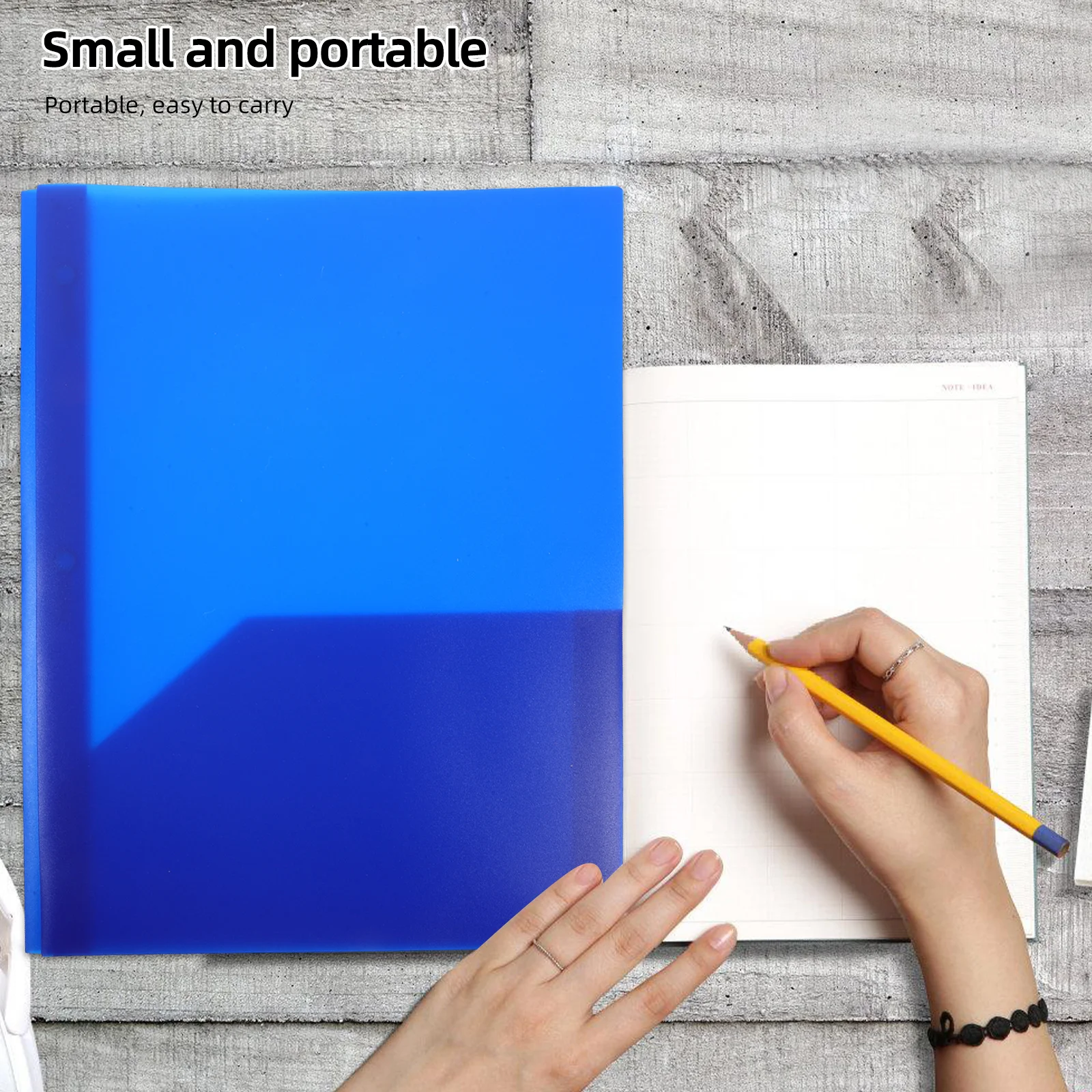 

File Folder Ring Binder for Classroom Use Multi Functional Document Organizer Portable Folder Portfolio Aesthetic Design