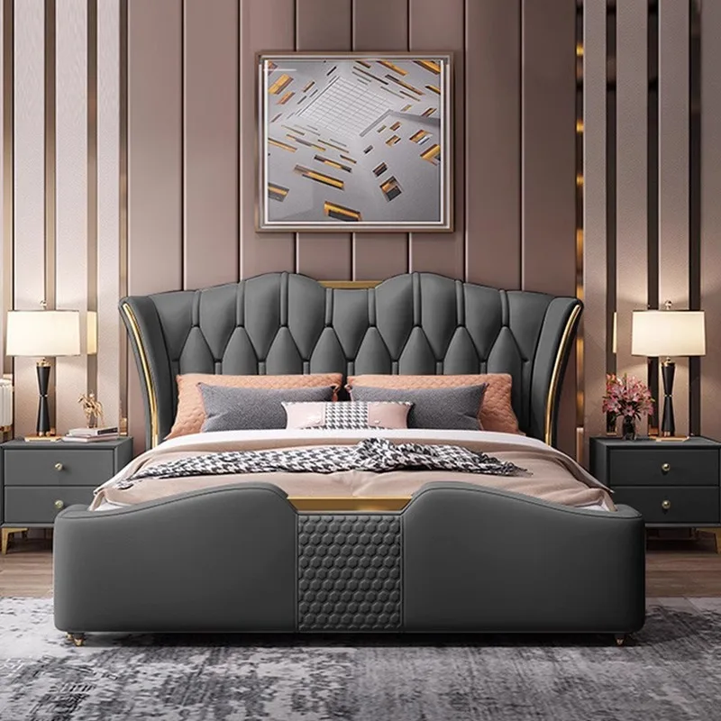 

⁕yChina Wholesale Low Price Modern Bedroom Furniture Set with Storage Bedside Table and Home Furniture