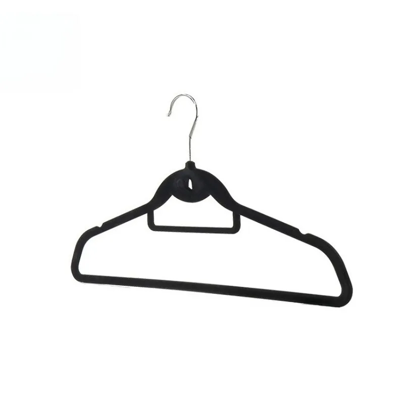 Premium Flocked Hangers Double Hanging Design 360 Rotating Hook Thickened Non-Slip Seamless Stackable Clothing Rack for Wardrobe