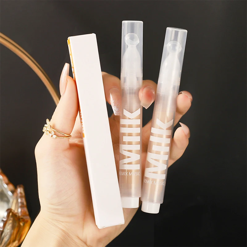 Corrector de 2 colores, crema BB, corrector Facial de leche, brillo, elimina las ojeras, incluso el tono de la piel, cosméticos faciales, base de maquillaje
