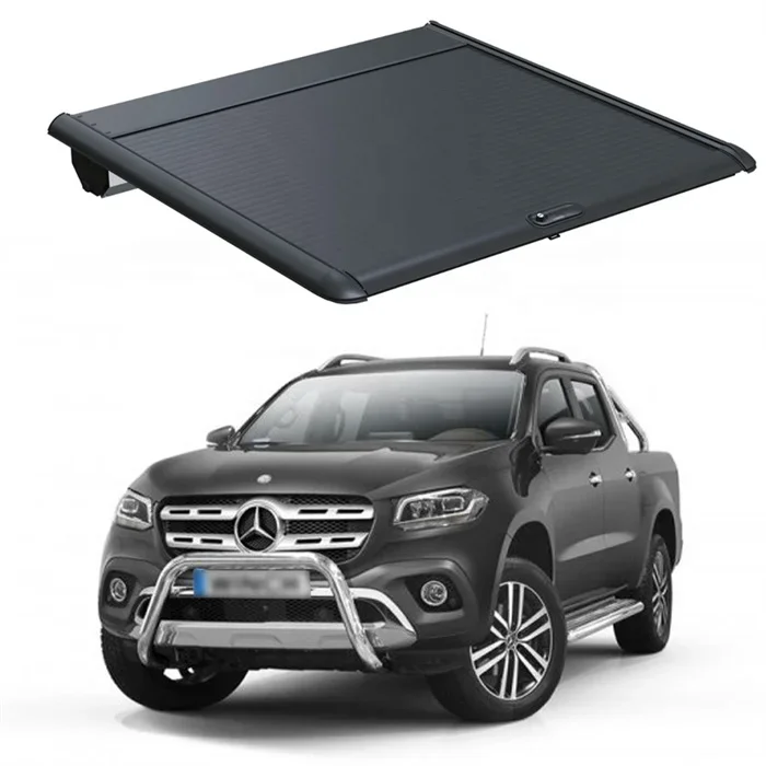 Hot selling hard retractable tonneau cover aluminum roller pickup truck bed  for mercedes benz x class