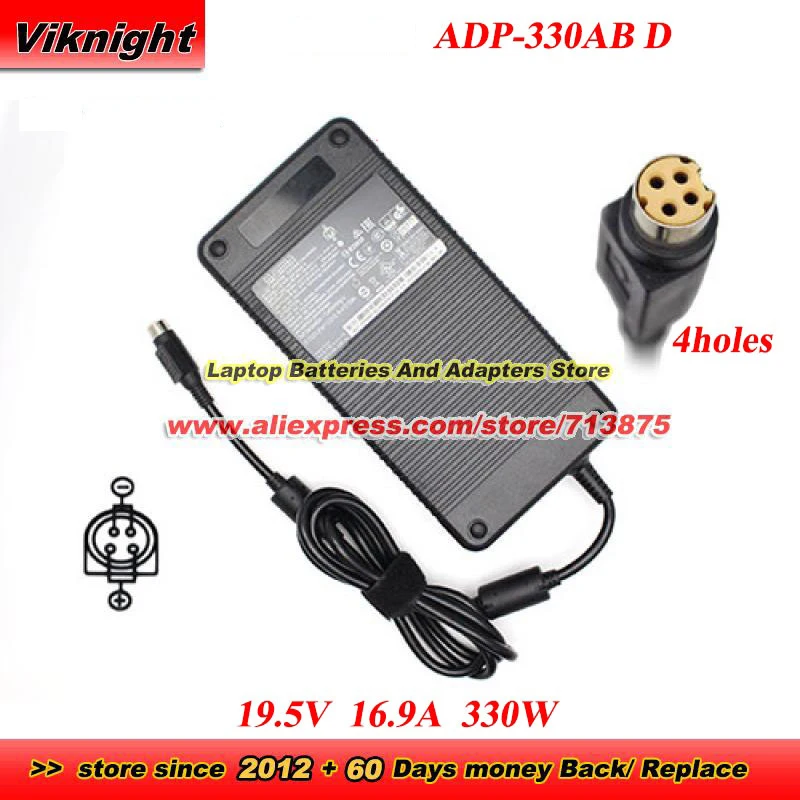 ADP-330AB D AC Adapter for DELTA 19.5V 16.9A 330W 4holes for MSI A15-330P1A A330A002L GT75 GT80 GT73VR GX700V X7200 P375