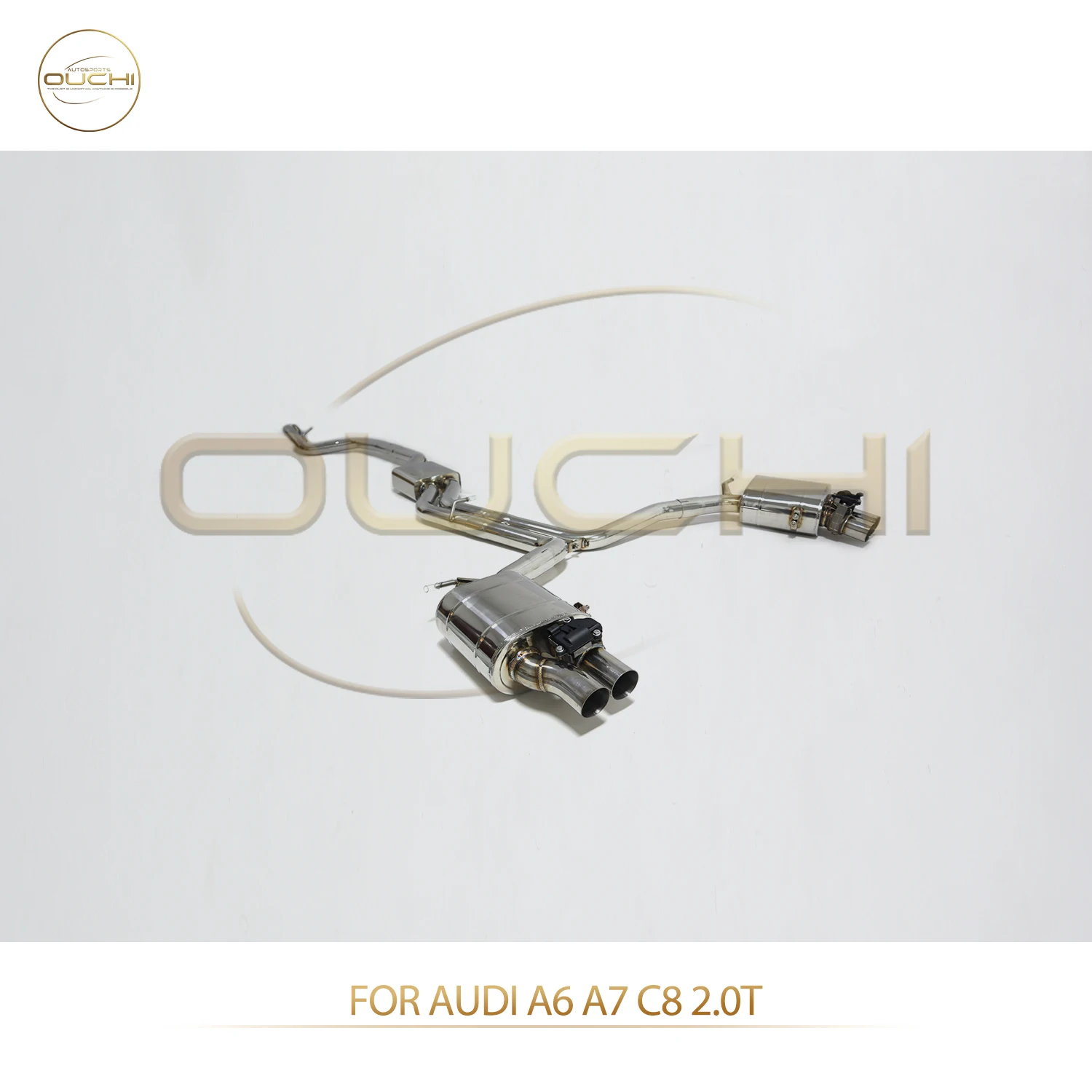 

OUCHI Stainless Steel Catback Exhaust System for Audi A6 A7 C8 2.0T Performance Sporty Sound Muffler Pipe Upgrade Car Accessorie