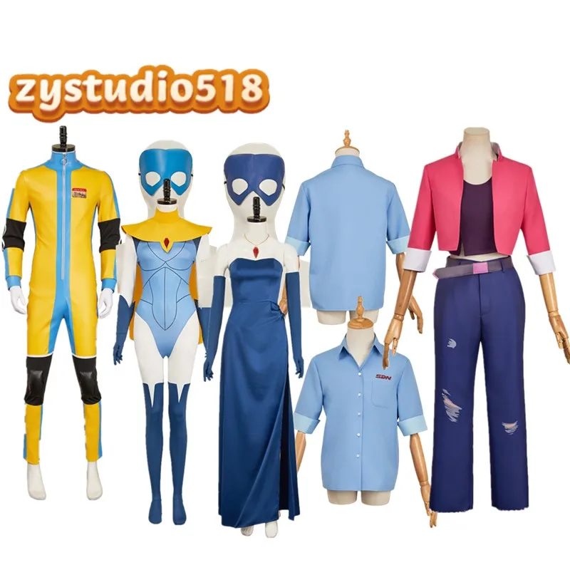 Mono Waterboy para adulto, chaqueta de Cosplay rubia, vestido, disfraz invisible, fantasía Mecha, camisa para hombre, traje de fiesta de Carnaval y Halloween