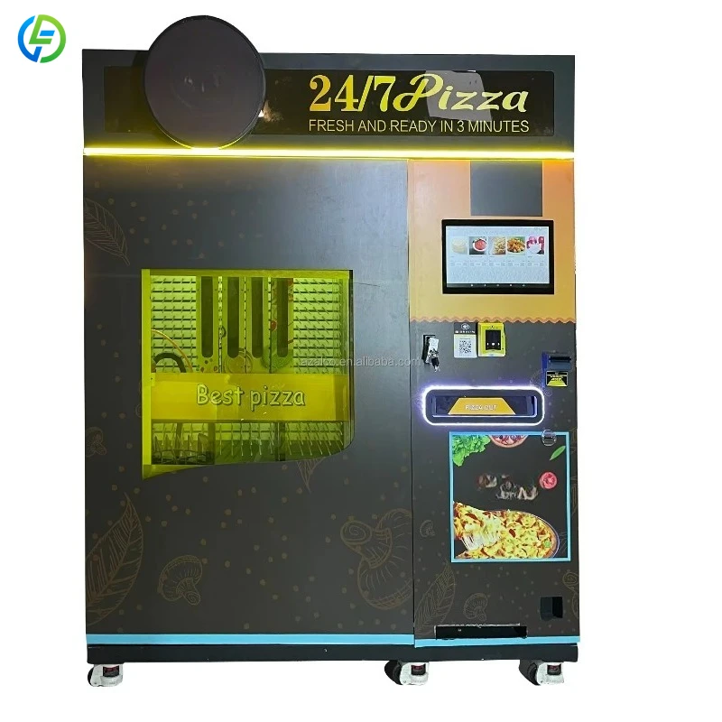 Customized Pizza Making Vending Machine  With Bank Card Reader Business Self-service Robot Fast Food Fully Automatic BIG Storage