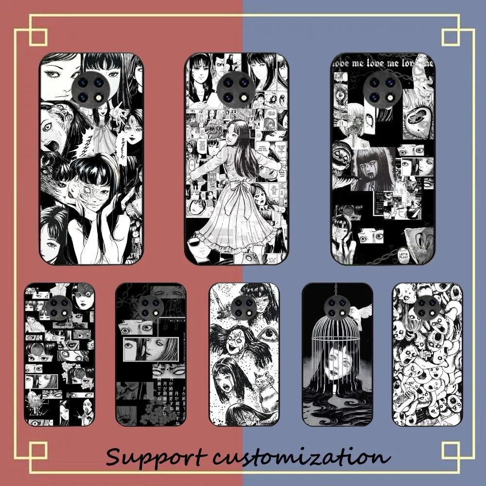 Junji Ito Terror Horror Anime Phone Case For Redmi 5 6 7 8 9 10 plus pro 6 7 8 9 A GO K20 K30 K40 pro plus F3 Fundas