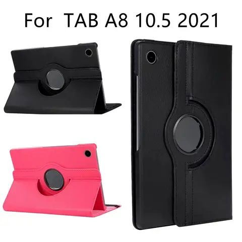 삼성 갤럭시 탭 A8 2021 SM-X200 SM-X205 케이스 360 회전 스탠드 태블릿 커버 삼성 갤럭시 탭 A8 10.5 인치