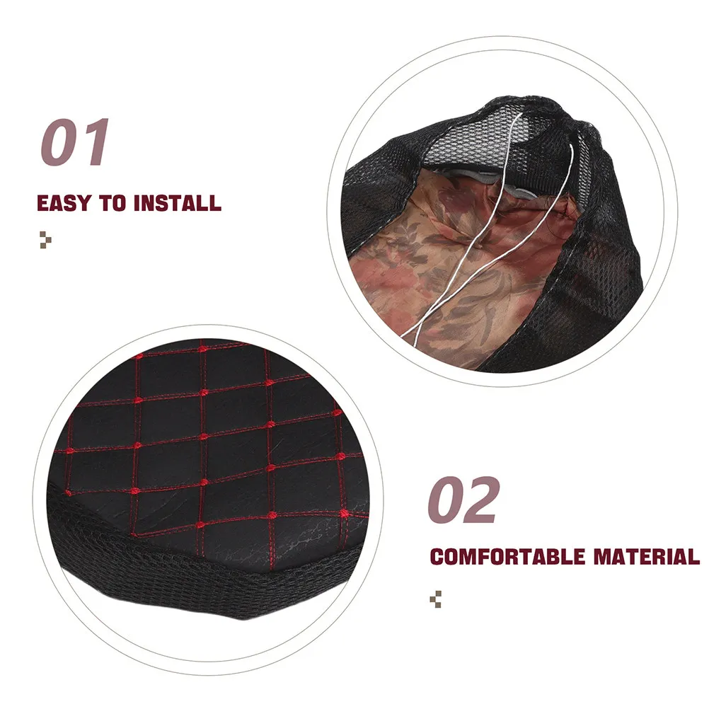 Motorcycle Seat Cover Waterproof Scooter Cushion Halloween Christmas New Year Bike Seat Cover Faux
